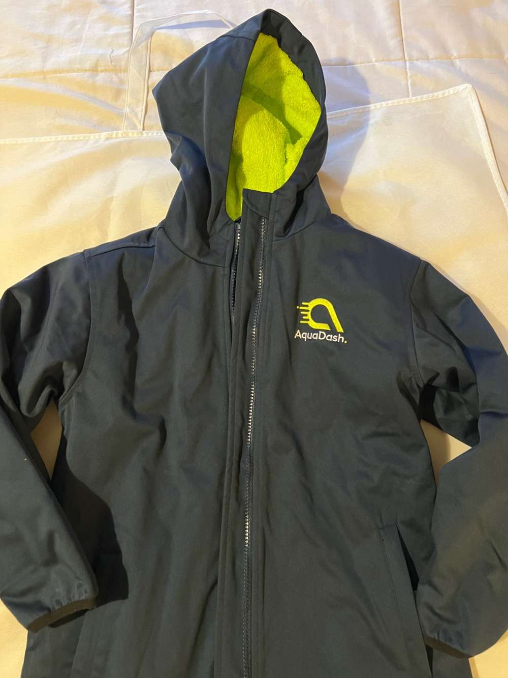 AquaDash Swim Parka, Kids, Extra Long, Natural Cotton youth size 8 for big kids - Picture 8 of 16